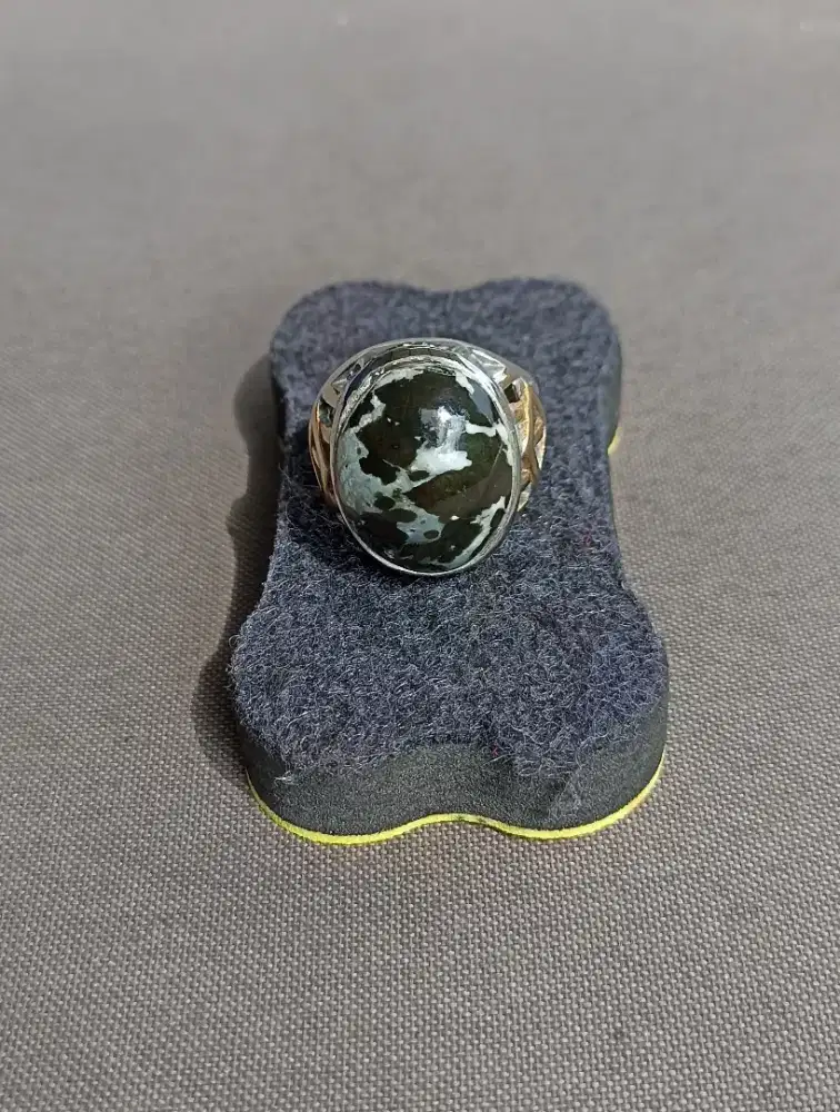 Cincin Akik Sojol Hitam Doreng