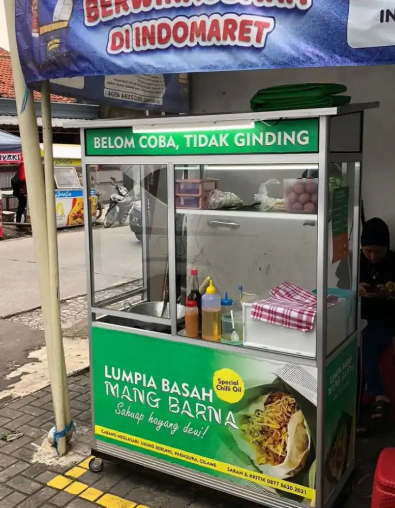 Dijual gerobak ex lumpia basah