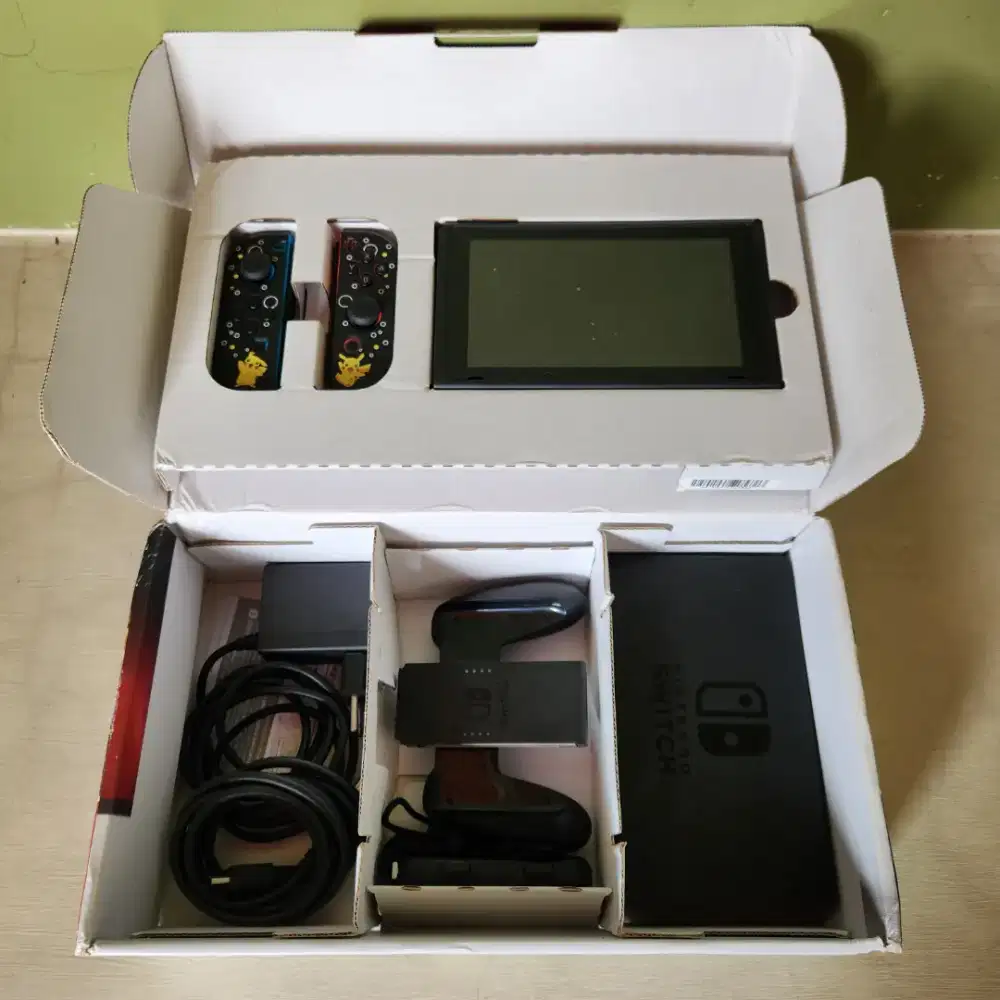 Nintendo Switch V2 Neon Dual Boot 128GB Fullset