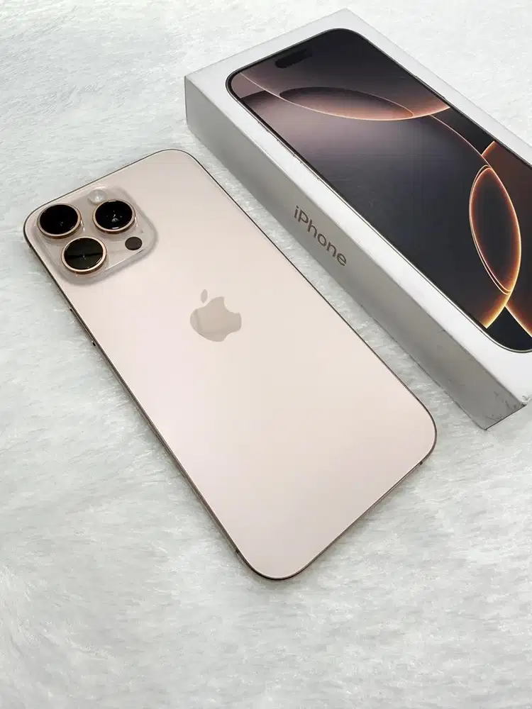 Iphone 16 pro max 256gb desert titanium, resmi iBox (like new)