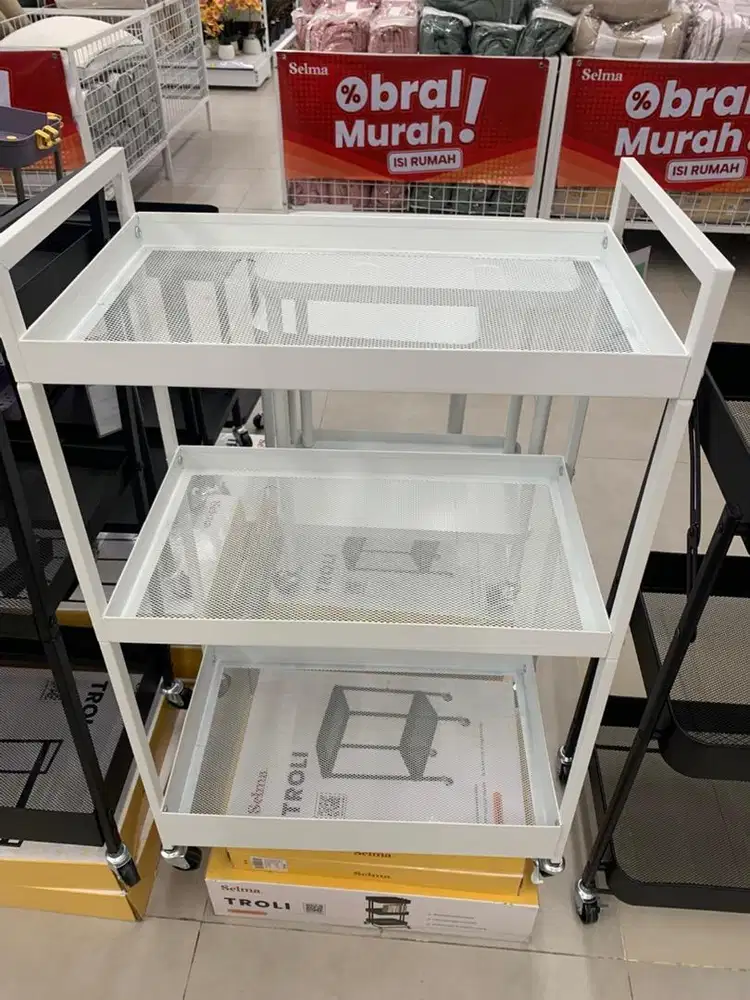 NARITA MULTIPURPOSE TROLLEY WHITE