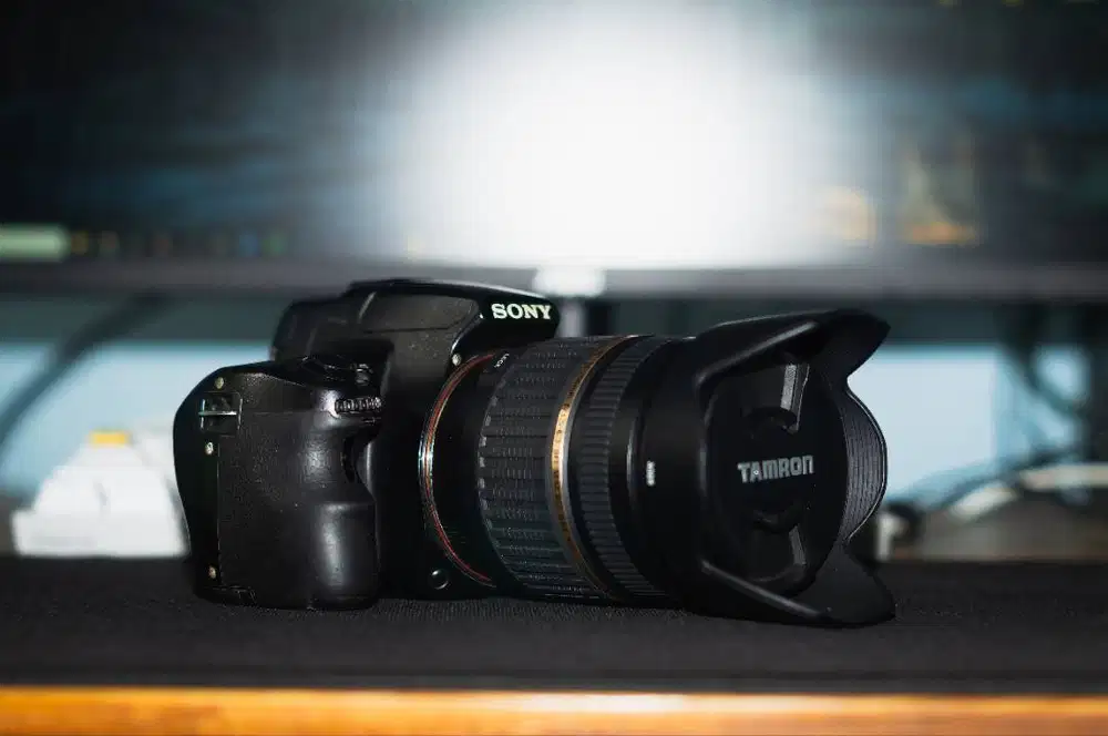 KAMERA SONY SLT A37 DENGAN LENSA TAMRON 18-200MM NO VIGNET NORMAL