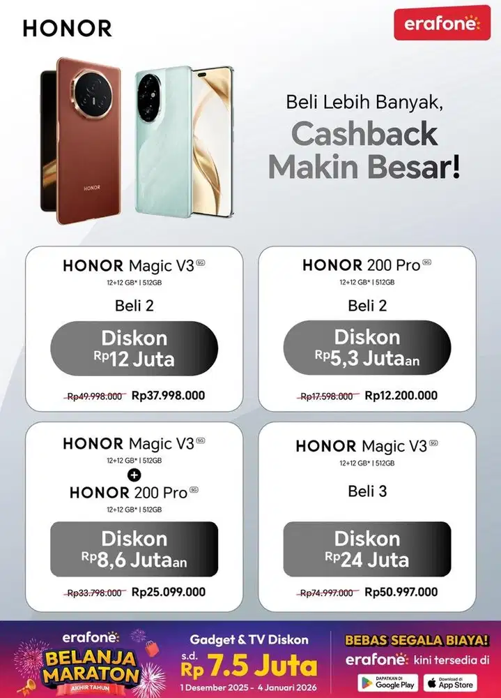 Honor V3&200 pro promo