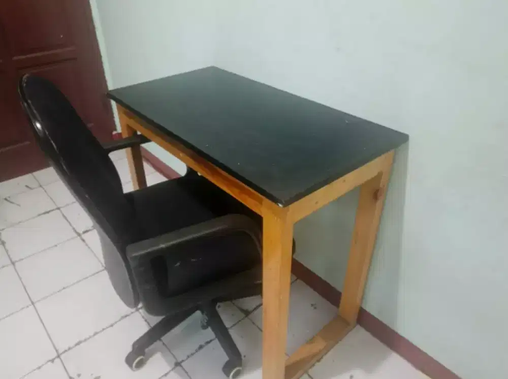 Meja kantor set + Kursi putar sender