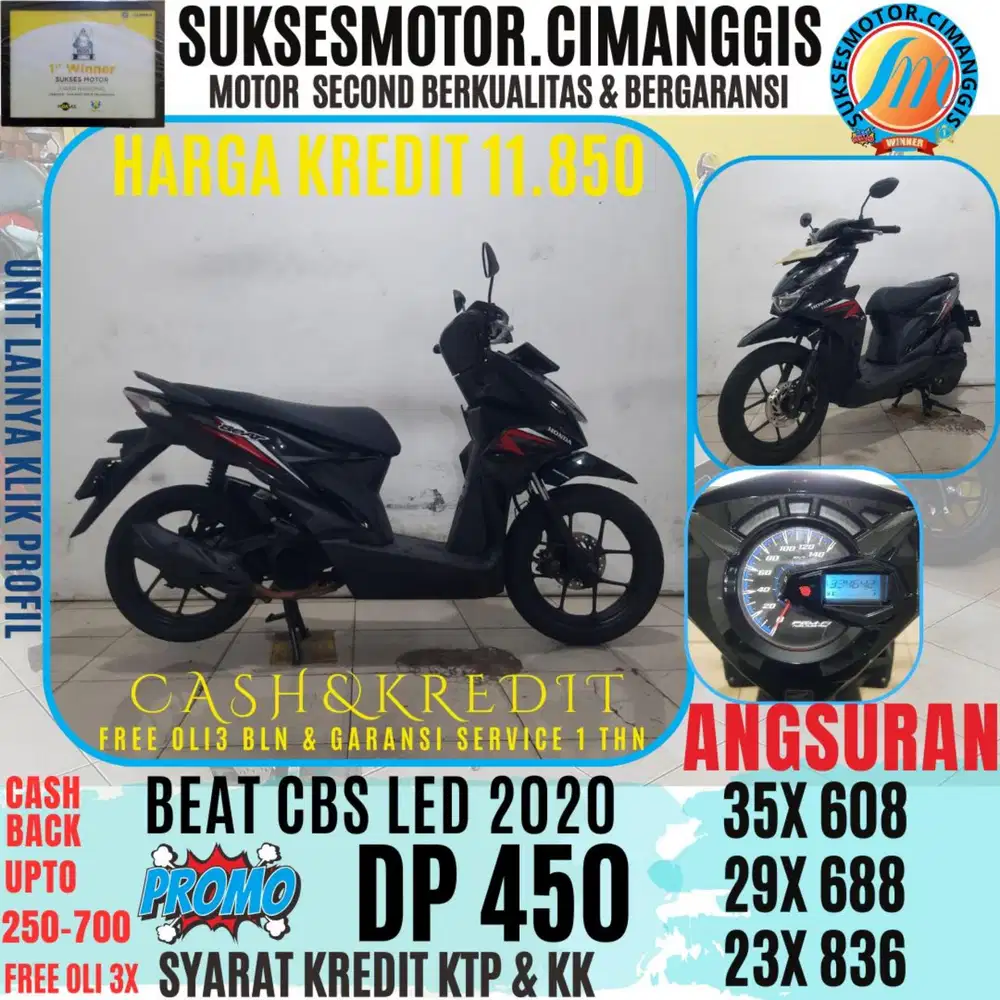 DP 450 BEAT CBS LED CASHBACK UPTO 700 RIBU FREE OLI3BLN