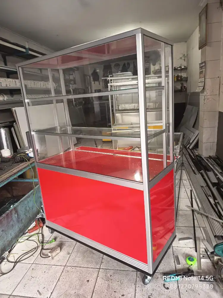 Etalase makanan full alumunium macam2 ukuran
