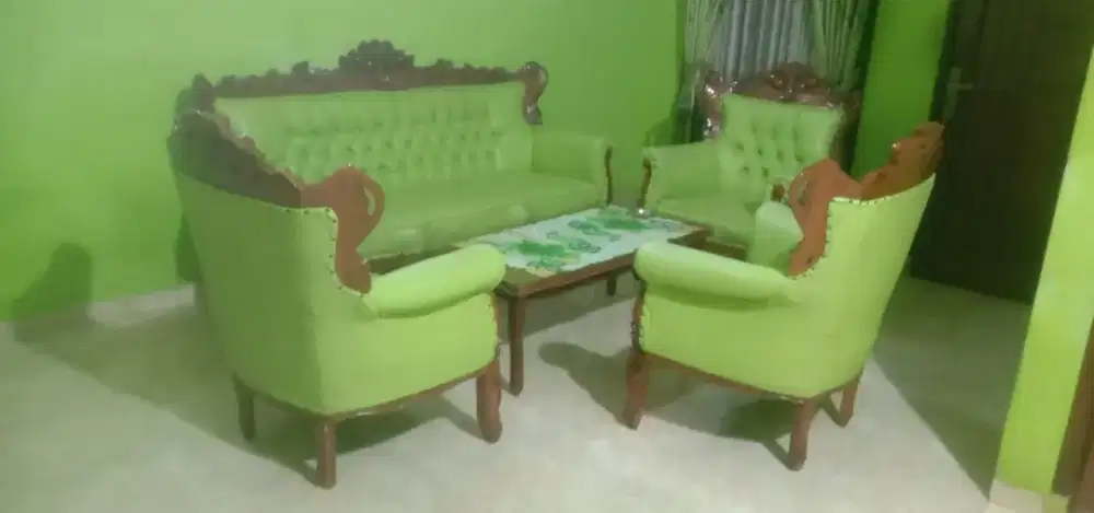 SOFA JATI ASLI 3+1+1+1+MEJA