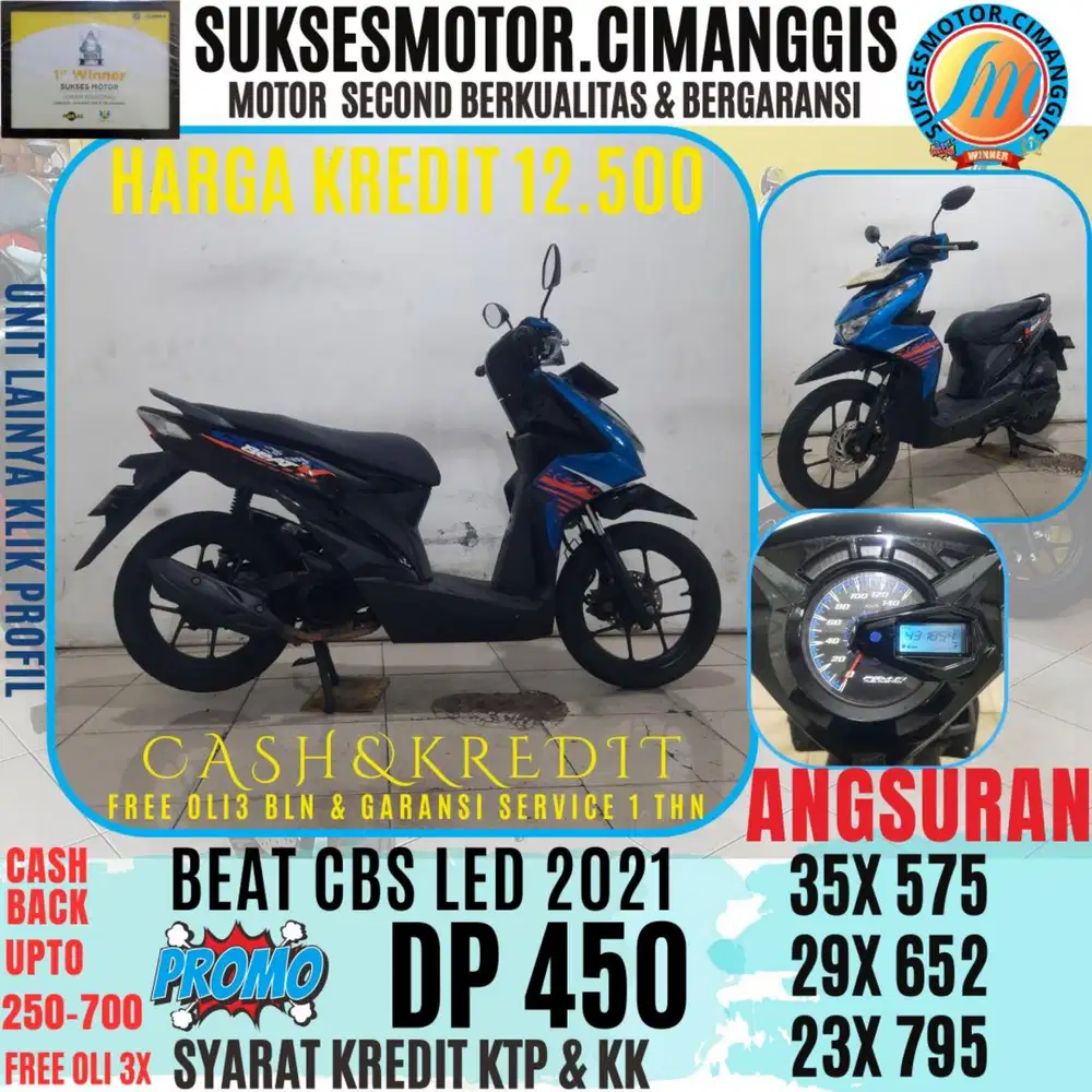 DP 450 BEAT CBS LED CASHBACK UPTO 700 RIBUAN FRE OLI 3BLN