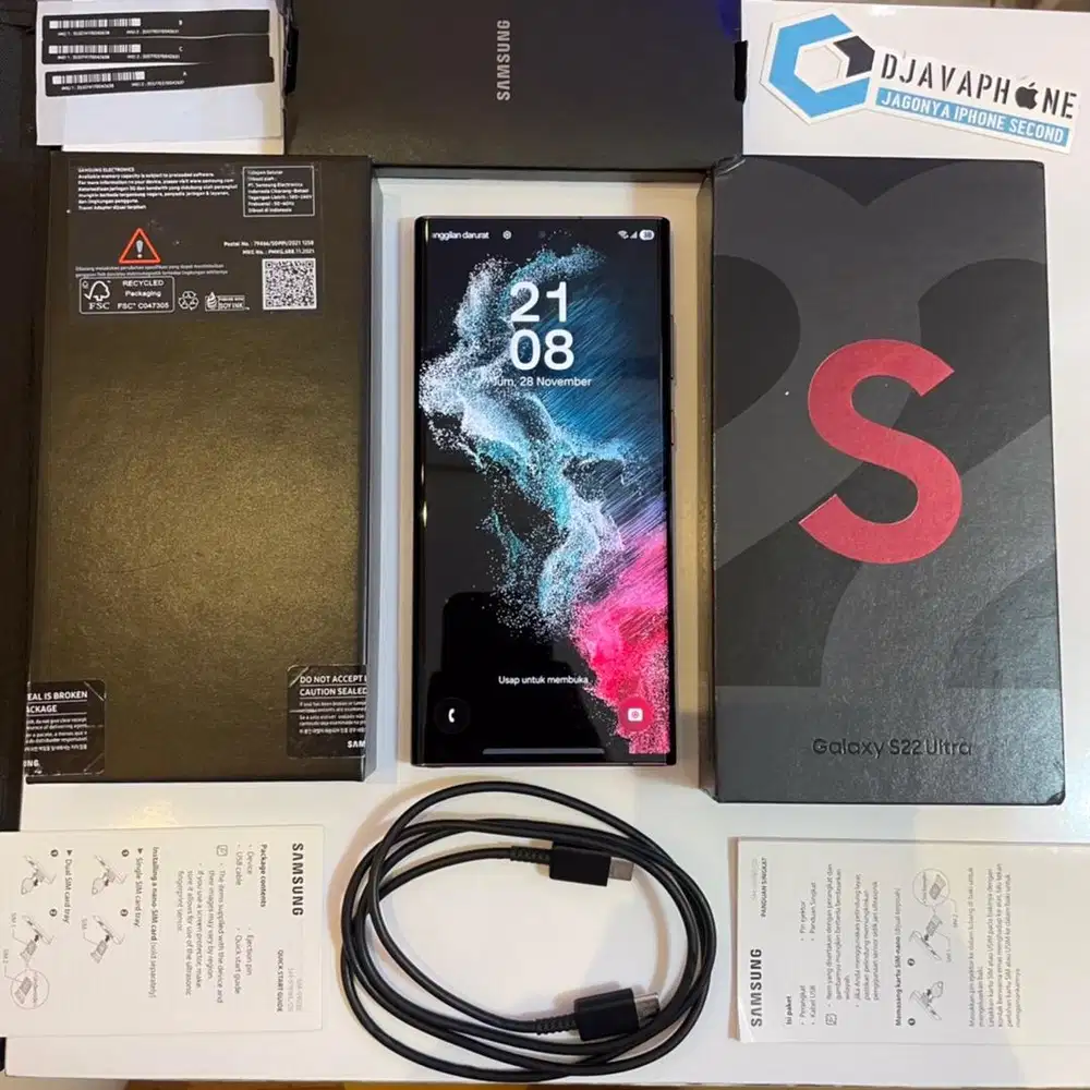 Samsung Galaxy S22 Ultra 5G Burgundy 12GB/512GB Ex Sein