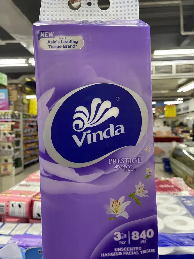 TISU VINDA PRESTIGE 4D DECO(PANTANG ROBEK)BANDUNG