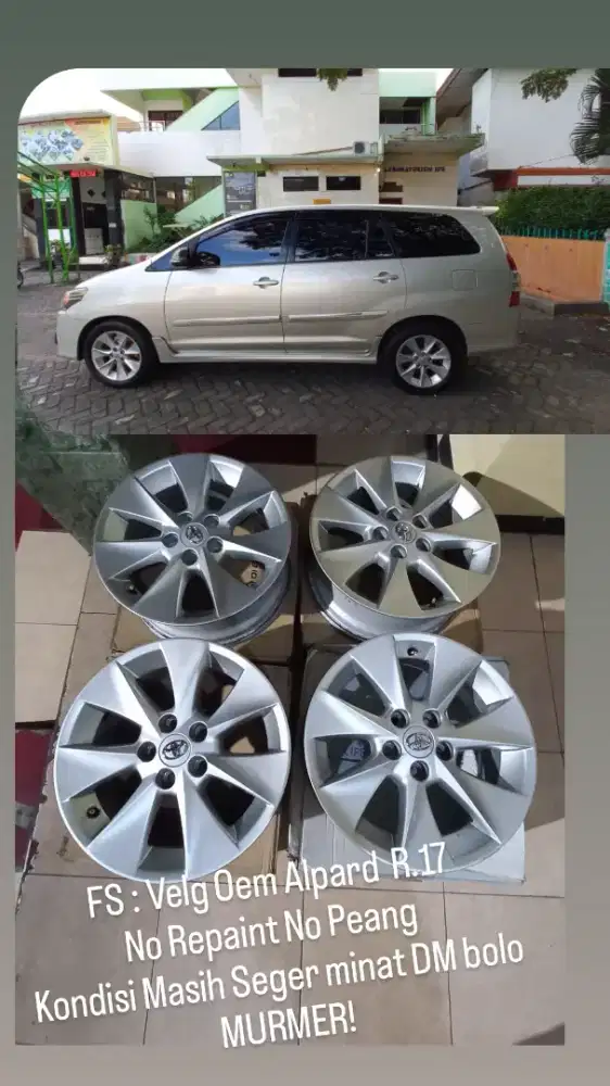 Velg Alpard R.17 Tahun 2012-2015