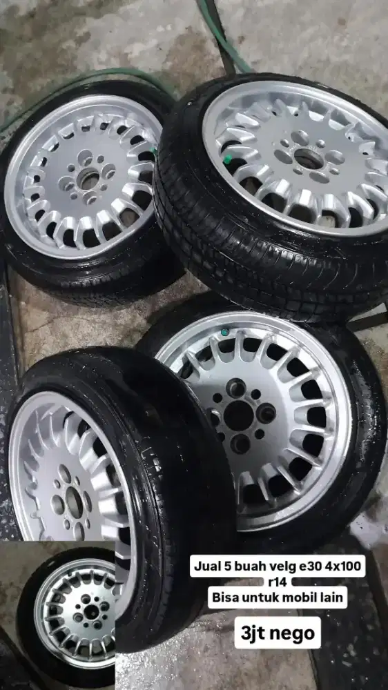 Velg oem bmw e30 r14 4x100 5 buah