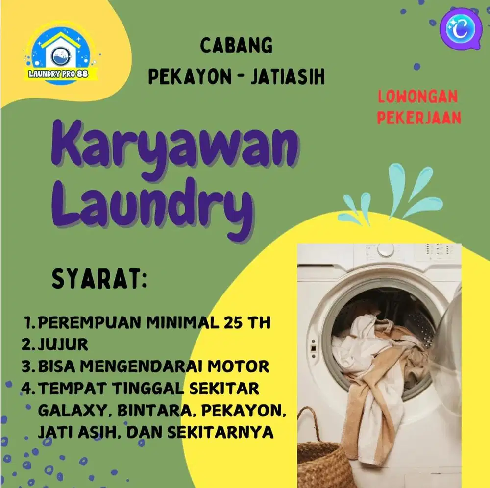 Lowongan Kerja Laundry Kota Bekasi