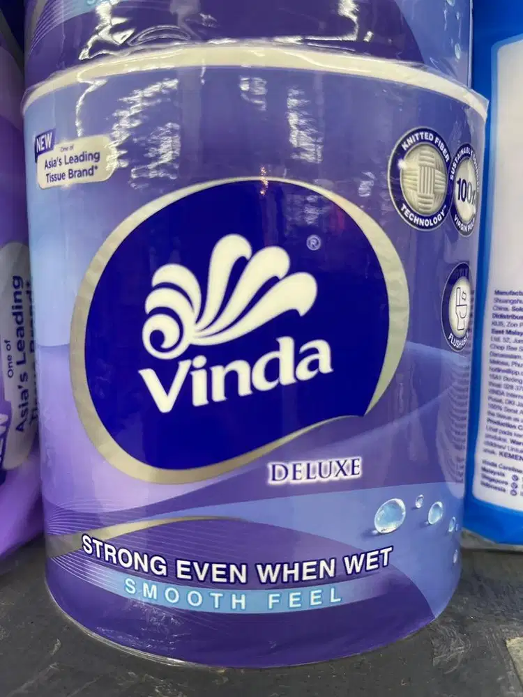 TISU TOILET VINDA DELUXE 3ply/250sheets PANTANG ROBEK