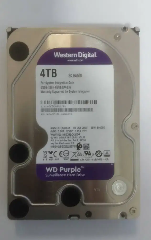Hardisk Eksternal WD 4TB Sentinel 100%