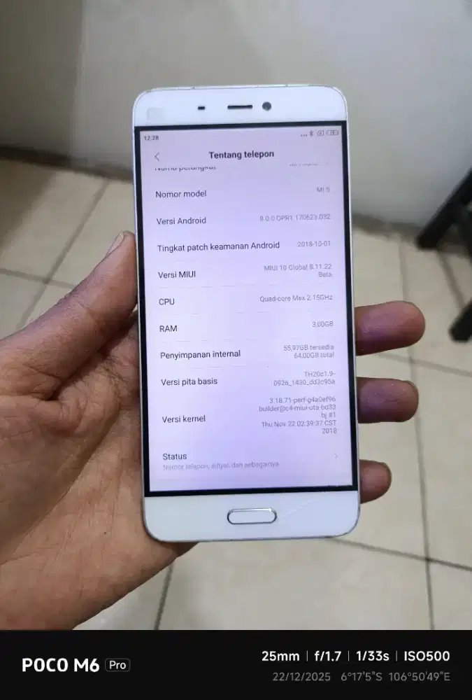 Mi 5 3/64 nfc minus lcd