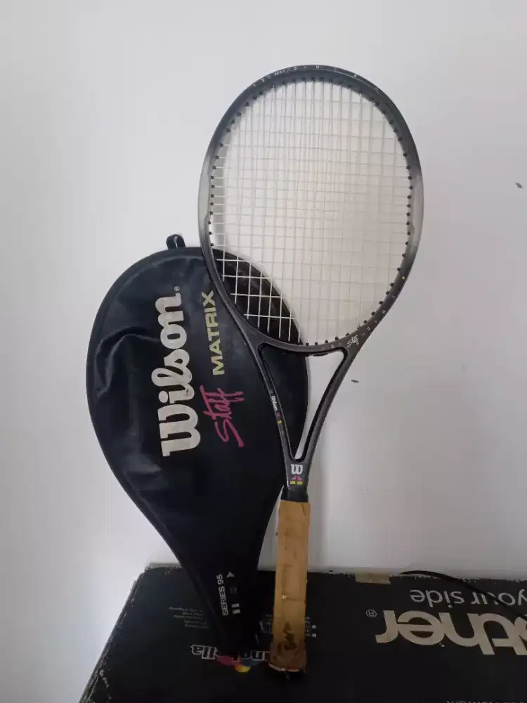 Raket tennis wilson original vintage mulus