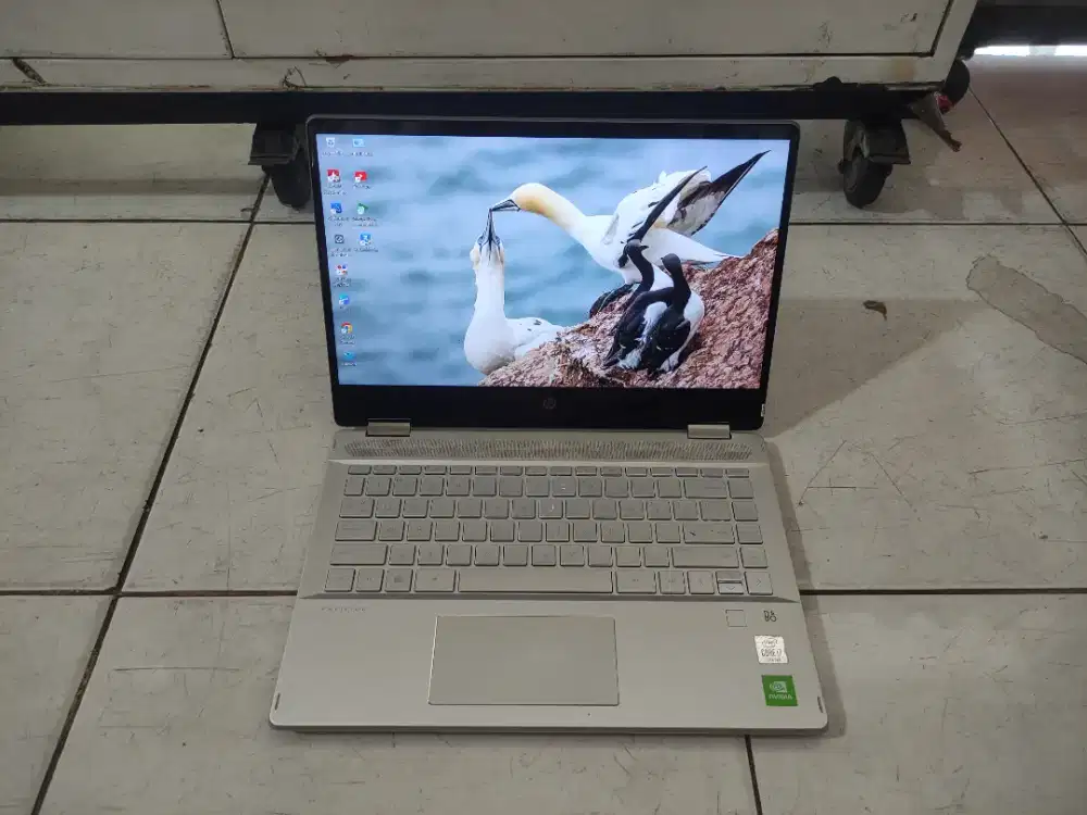 A1350 Laptop HP Pavilion X360 14-DH1005TX core i7 gen10 Layar sentuh