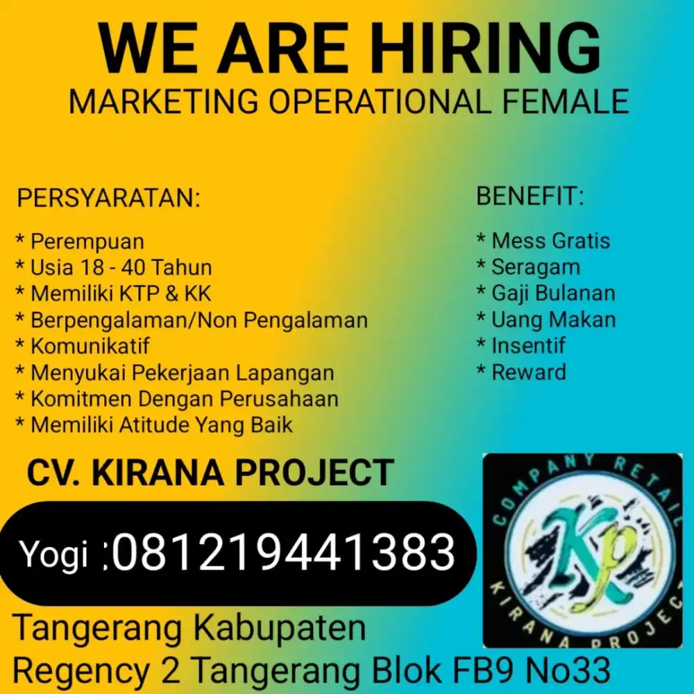 Lowongan kerja khusus perempuan