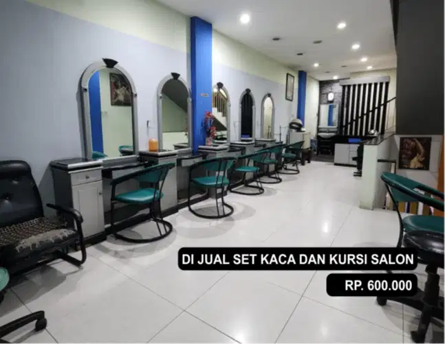 Jual Perlengkapan Salon Lengkap (Kursi, Kaca, Ranjang Facial & Sauna)