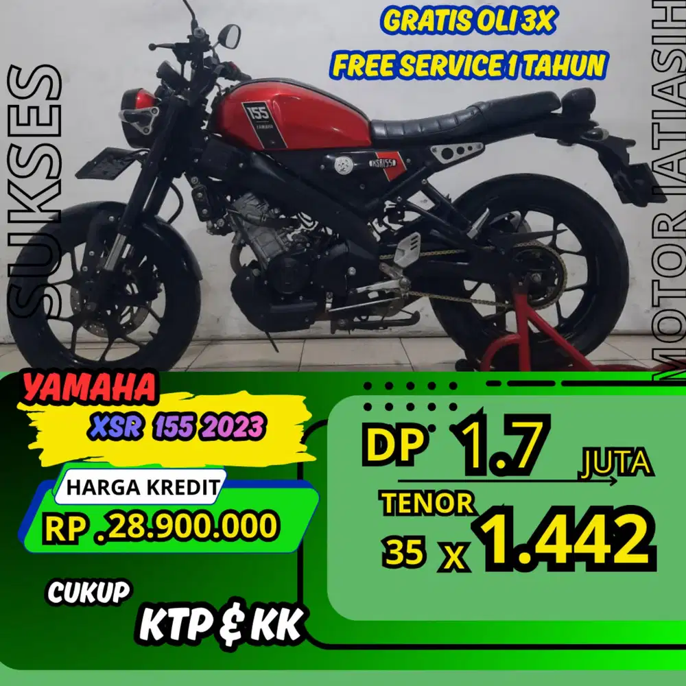 PROMO DP MURAH YAMAH ALL NEW XSR 2023 DP 1.7 JUTA BISA CASH/KREDIT