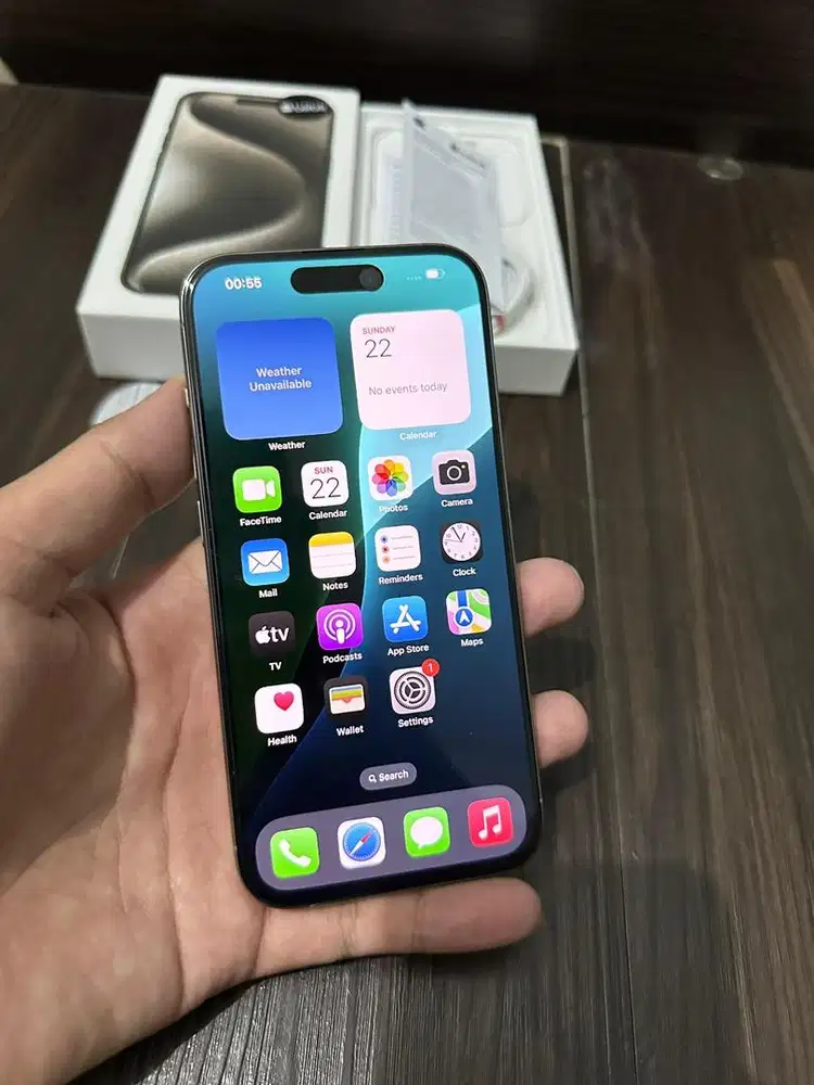 Iphone 15 Pro Max 256gb Natural IBOX Mulus Fullset Ori