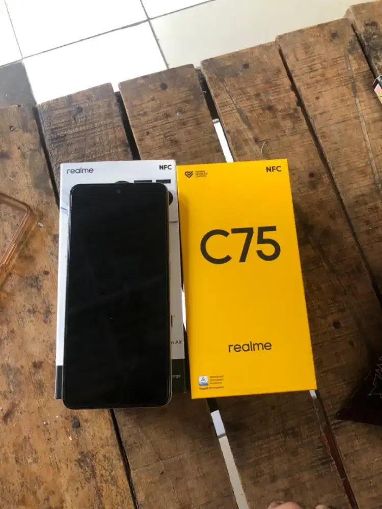 Jual hp realme c75 kondisi seken masih mulus