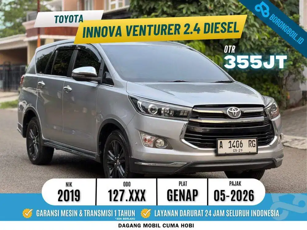 DIESEL! INNOVA VENTURER 2.4 AT 2019 PAJAK PANJANG