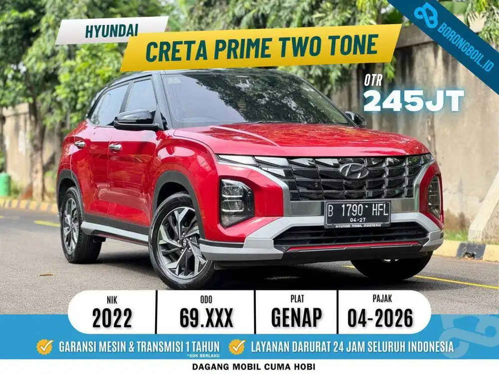 HYUNDAI CRETA PRIME TWO TONE AT 2022 SERVICE RECORD