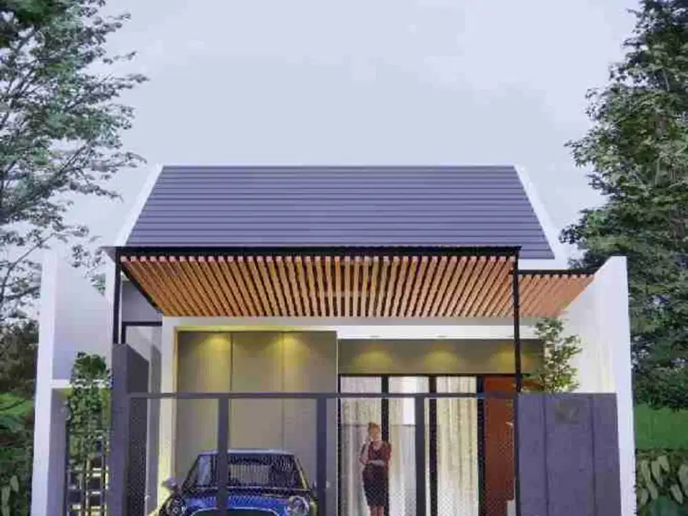 Rumah cantik dan murah Perum Wiguna DP minim