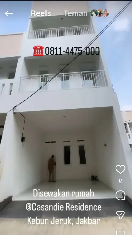 Disewakan Rumah Luas, Sejuk, dan Strategis (Semi Furnished)