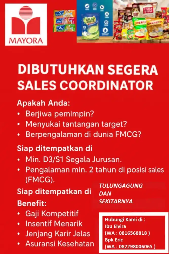 Loker Sales Koordinator