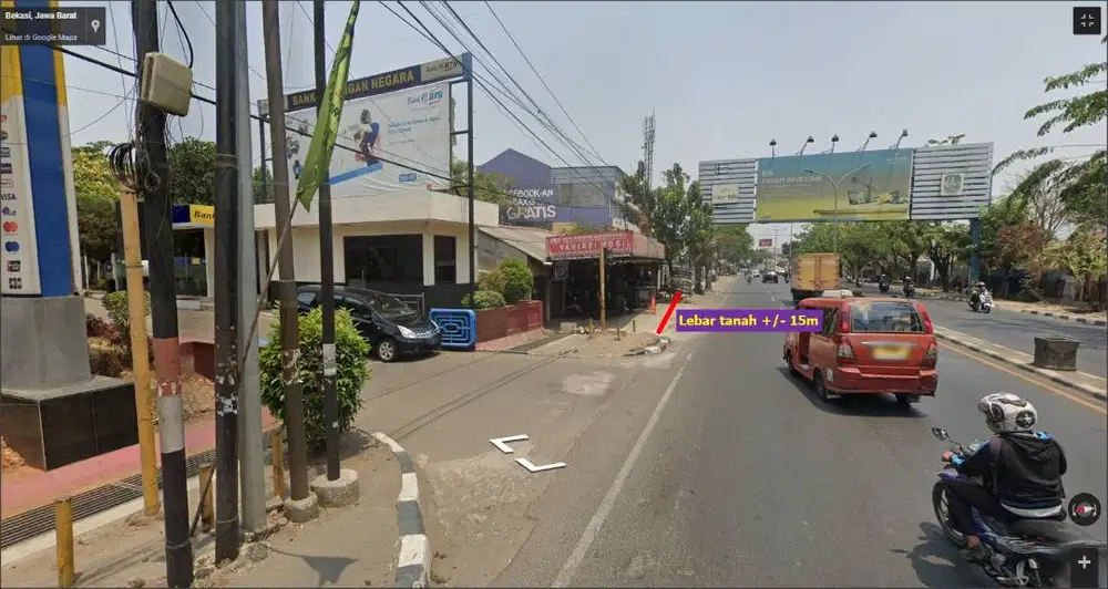 Rumah sangat strategis pinggir jalan samping Bank BTN