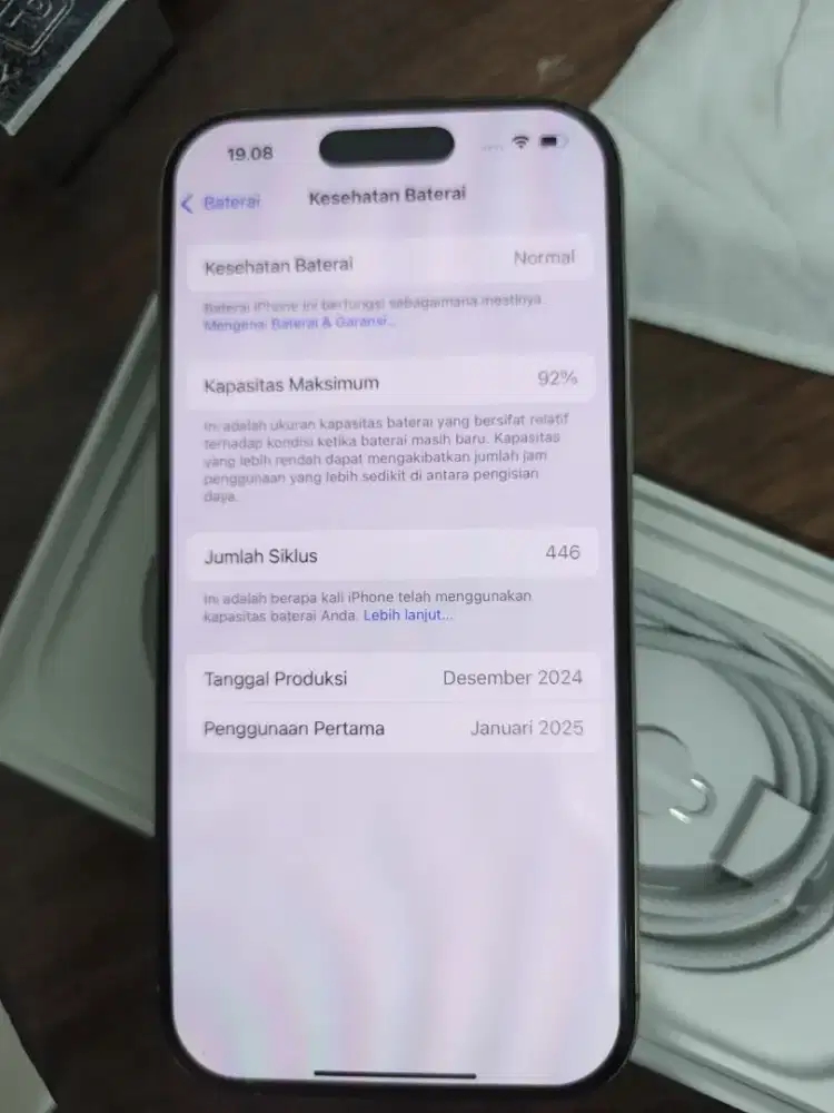 iPhone 16 Pro 256GB Silver Inter Resmi