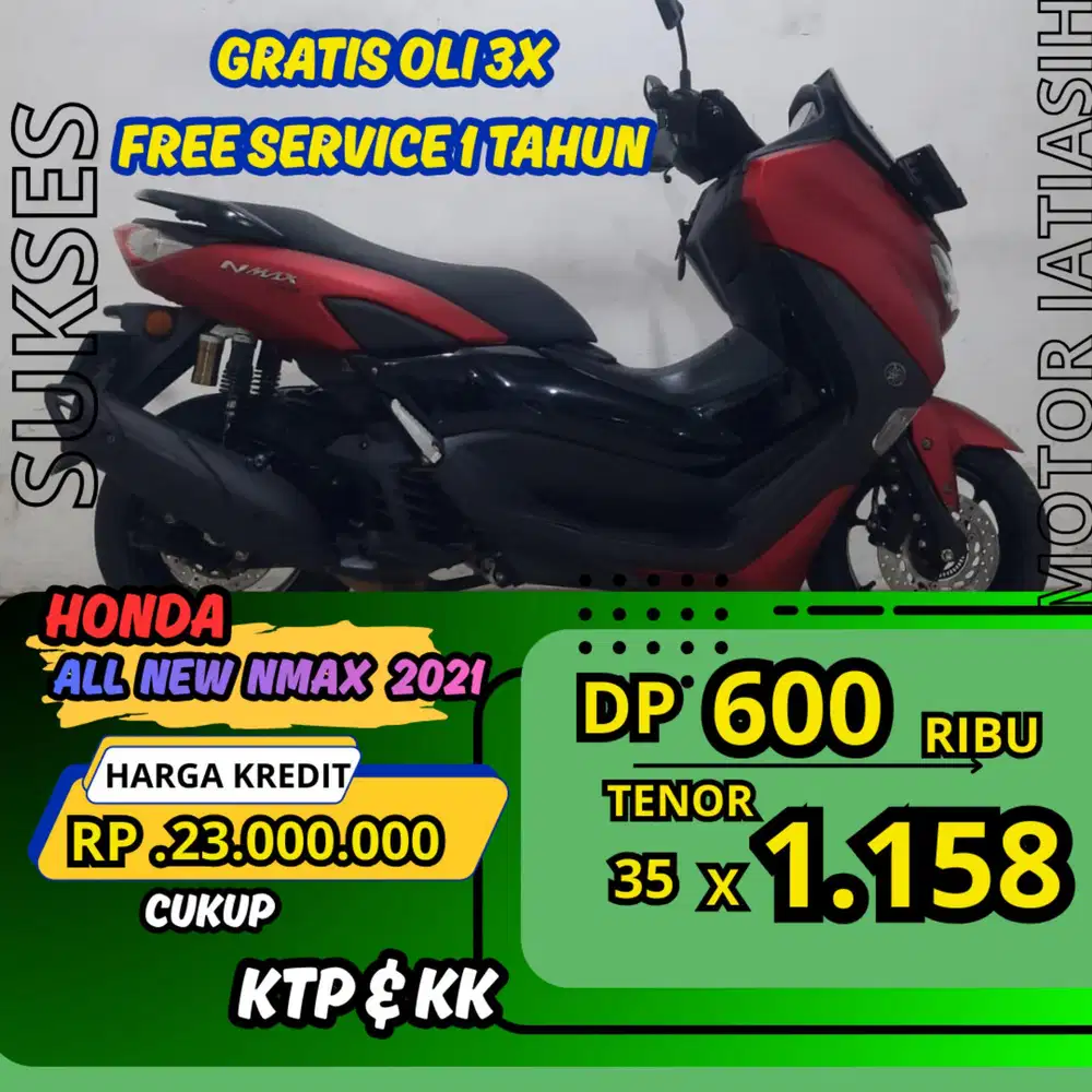 PROMO DP MURAH YAMAHA ALL NEW NMAX 2021 DP 600 RIBU BISA CASH/KREDIT