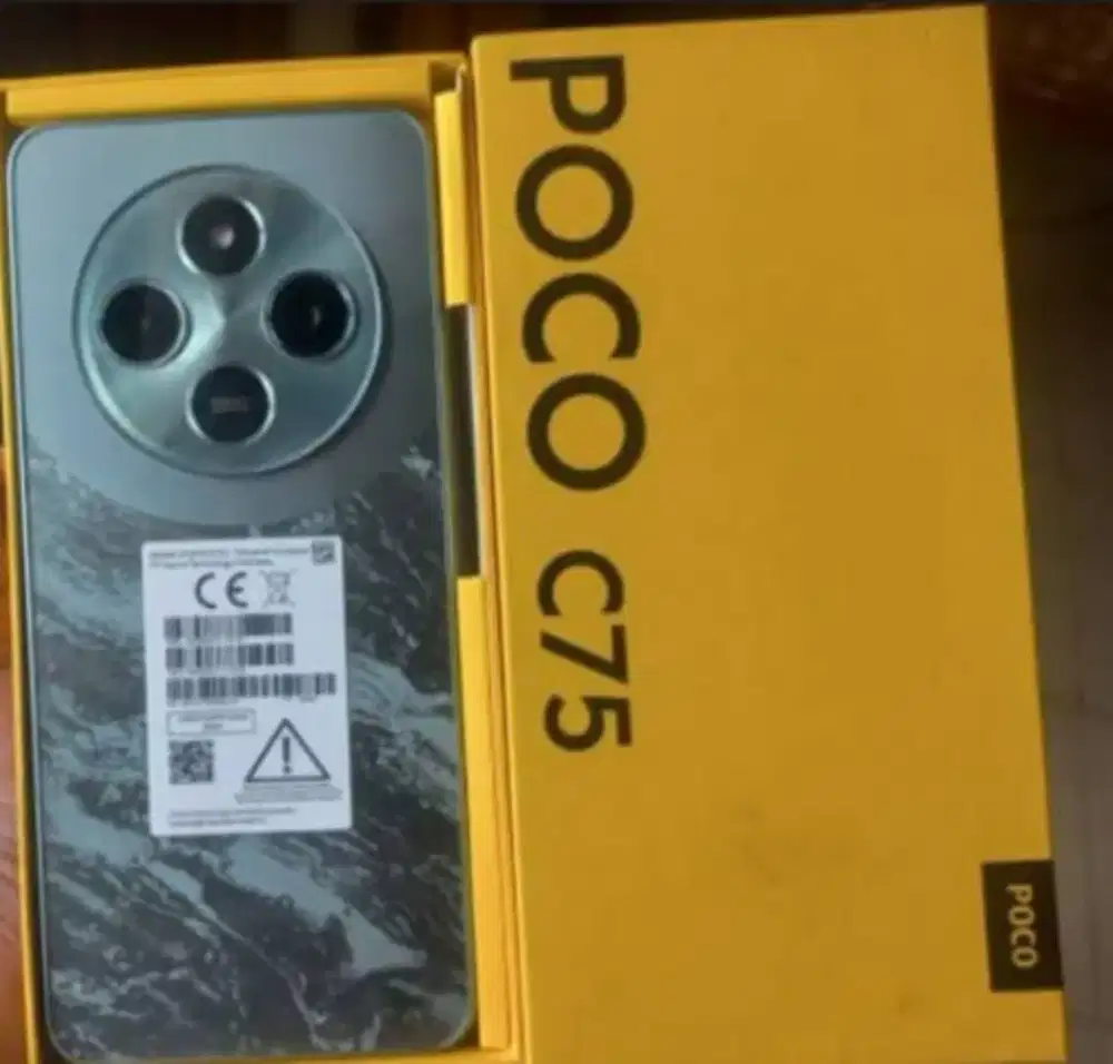 Jual cpt Poco c75 ram 6plus 128, komplit,tangan pertama
