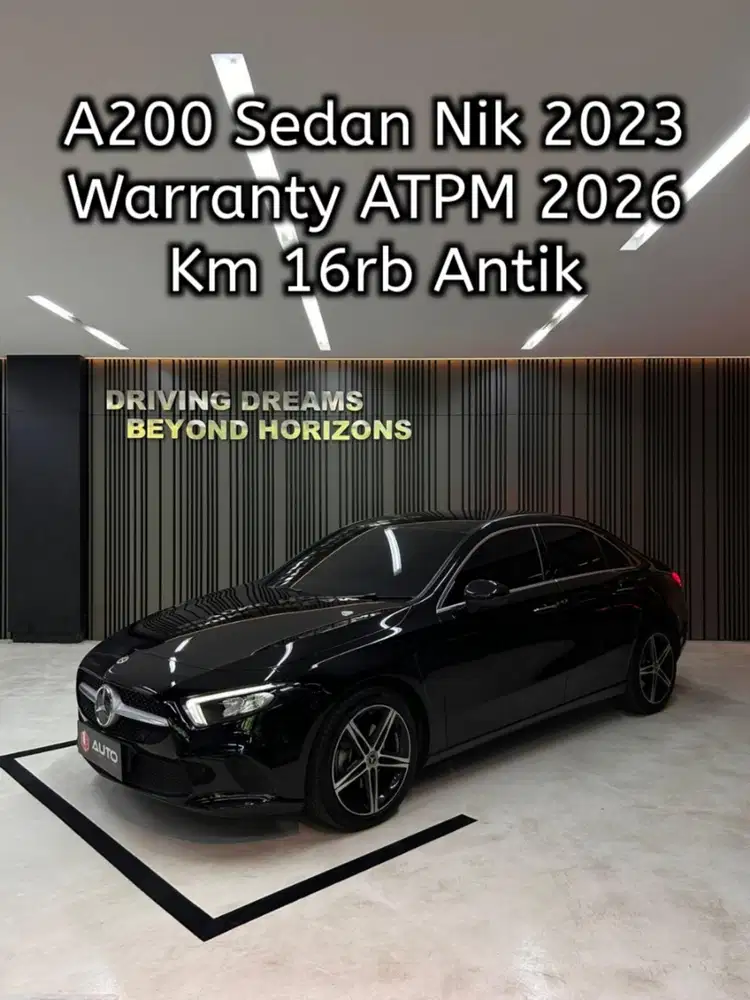 Mercedes Benz A200 Sedan Nik 2023 Hitam Mercy Km16rb D1352AKL mdl 2022