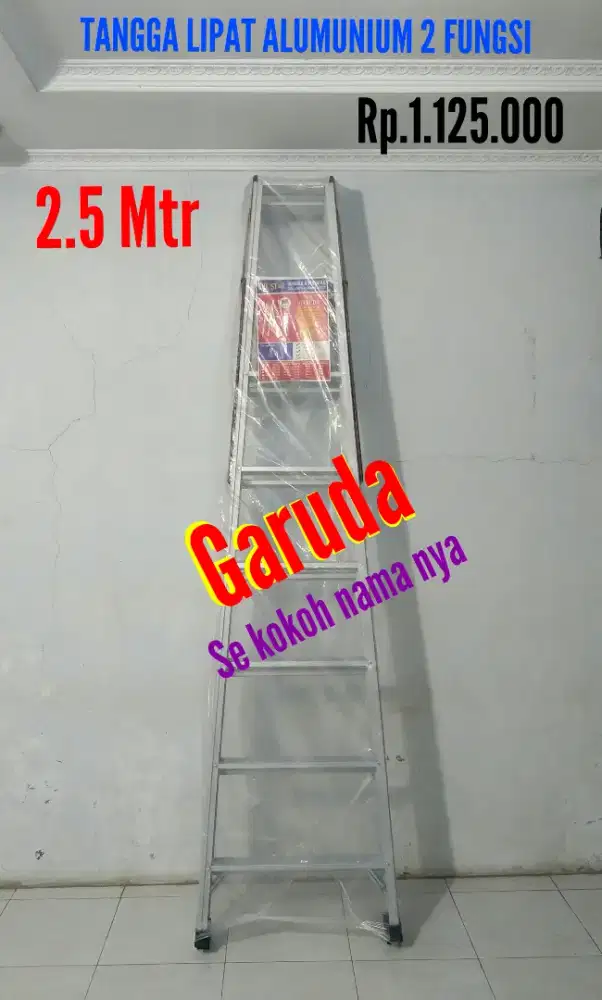 Tangga lipat almunium 2.5 mtr.