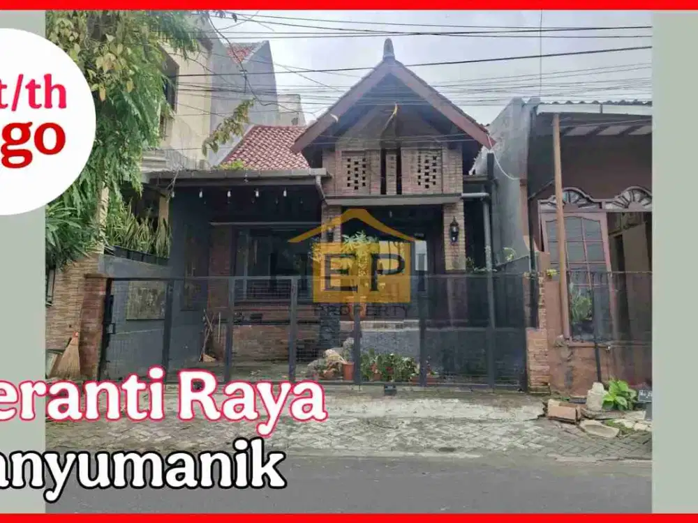 Rumah Disewakan unfurnish Ex Cafe Di JalanMeranti Raya,Padangsari, Banyumanik