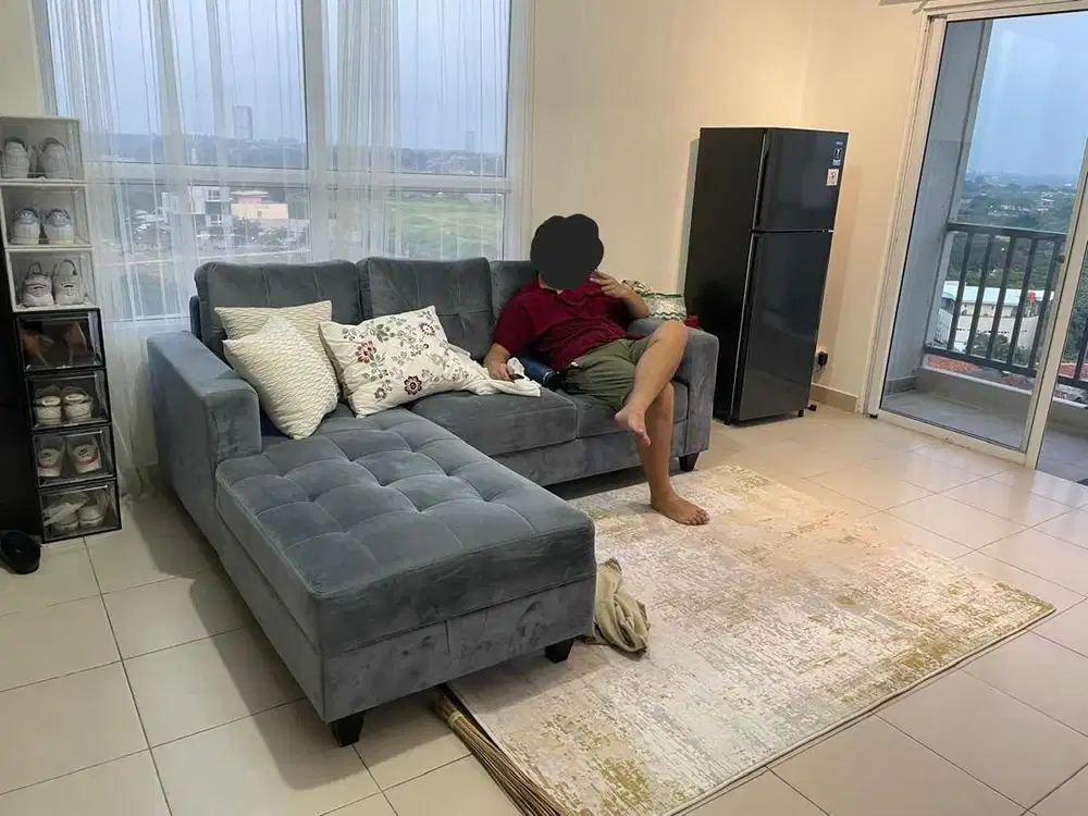Dijual sofa minimalis L-Shape IDR 1,200,000 Net