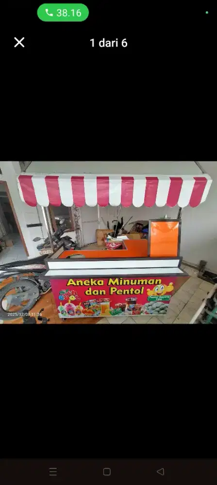 DiJual Cepat!! Rombong uk 1,5mtr