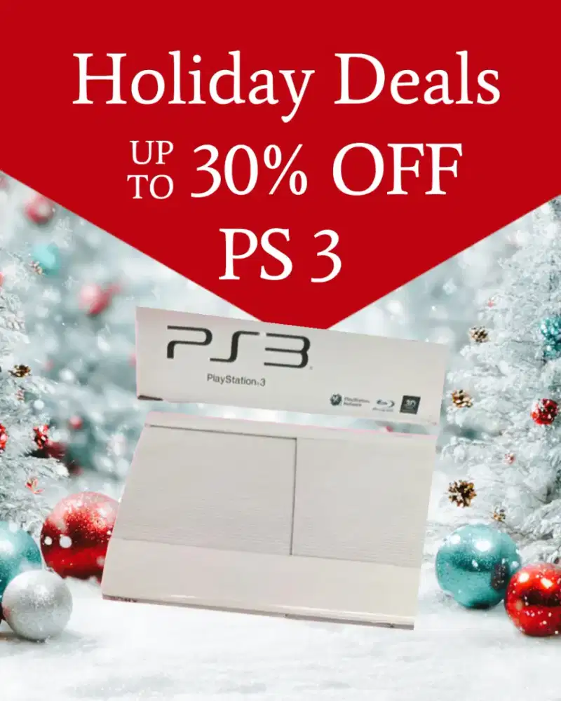 SALE PRELOVED PS3 SLIM 3000 500GB FULLSET (NO NEGO)