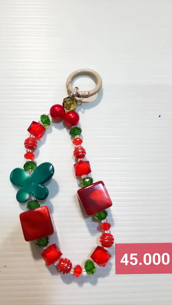 Bag Charm Premium Manik Warna Gantungan Tas Unik