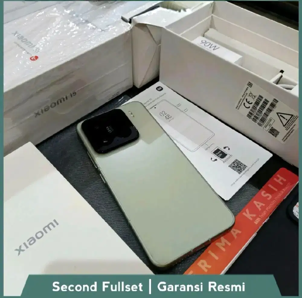 XIAOMI 15 LIKE NEW 12/512GB 12GB 512GB HIJAU MULUS GARANSI RESMI