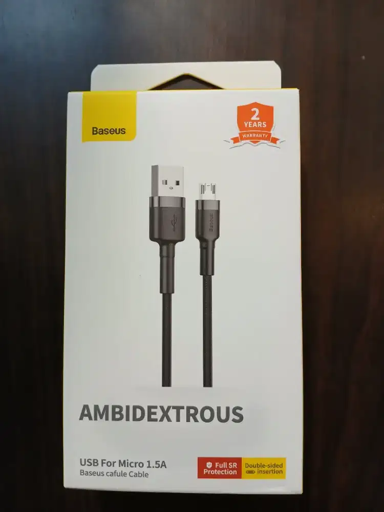 Baseus Cafule Cable CAMKLF-C91 with USB-A / micro USB 2m black + Grey