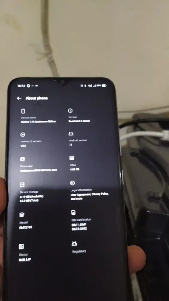 Dijual Realme C15 4/64