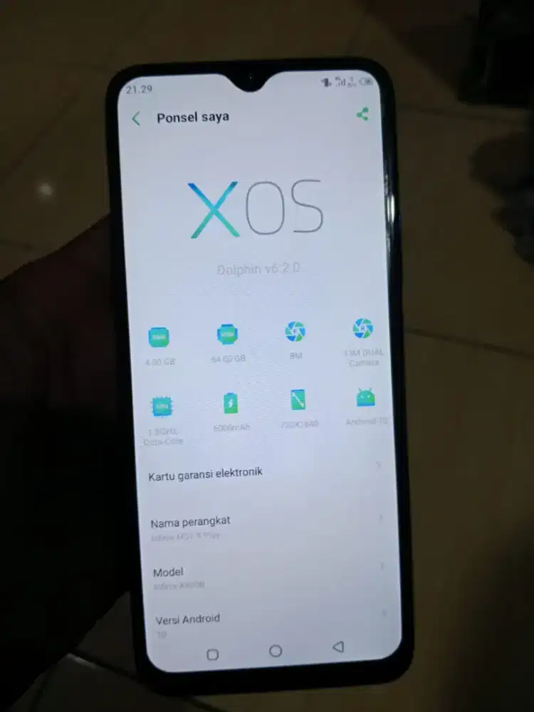 Hp infinix Hot 9 Play Ram 4/64
