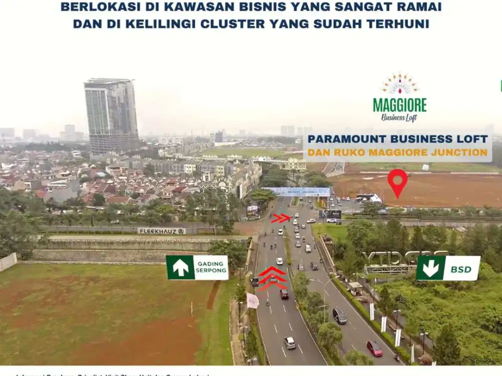 BISNIS LOFT 5 LANTAI PALING STRATEGIS DI GADING SERPONG BSD