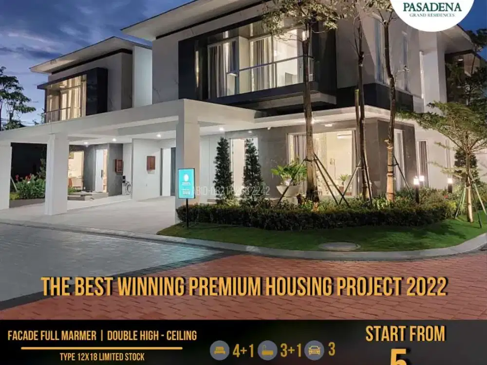 RUMAH MEWAH 2 LANTAI FASILITAS LENGKAP DI GADING SERPONG