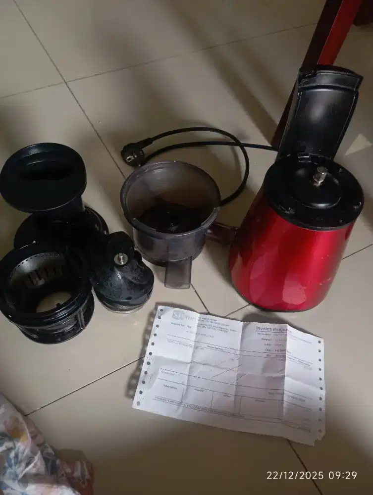 Jual slow juicer bekas dari Sharp